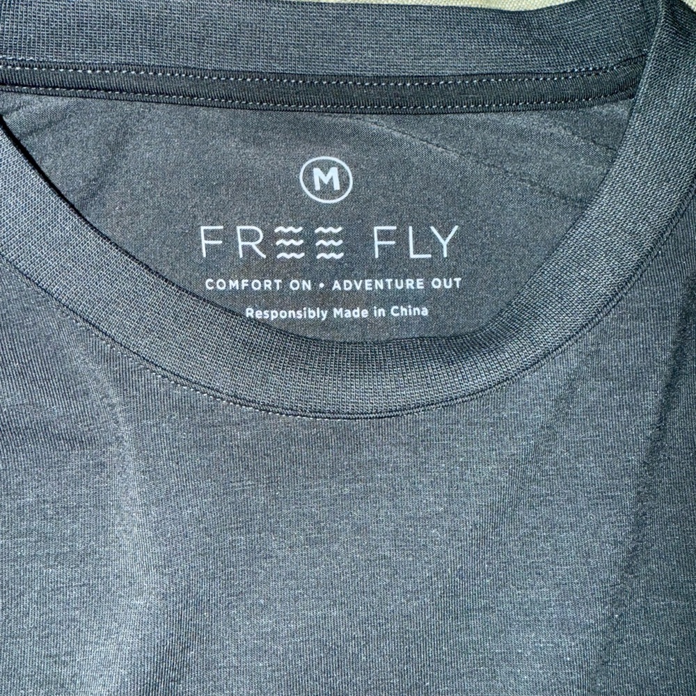 Free Fly Apparel Men's Dark Gray Tee